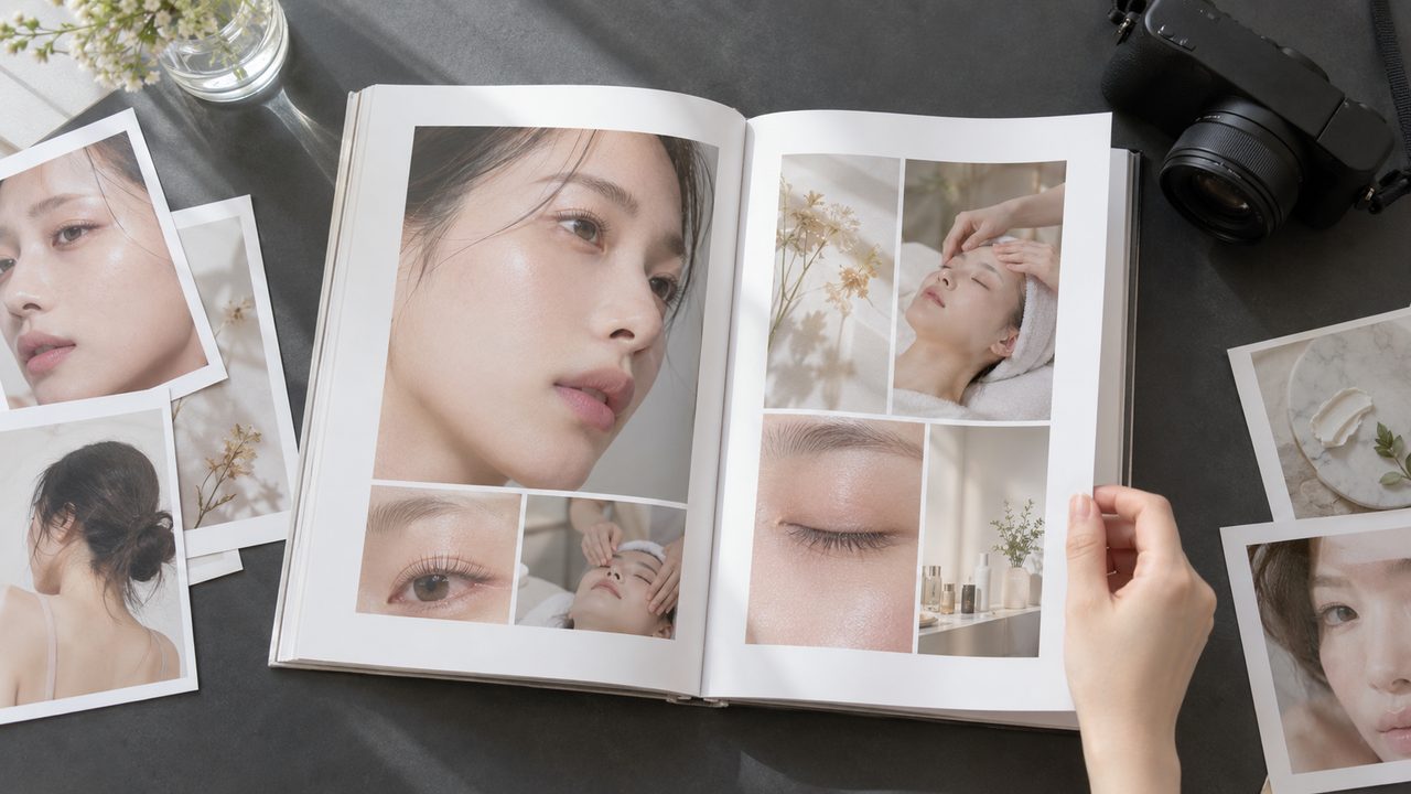 포트폴리오 제작 수업 장면 (시안용 이미지)
